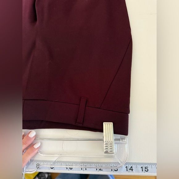 NWT small quince straight leg pants burgundy - Picture 9 of 16